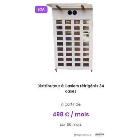 Distributeurs de produits fermiers à la location